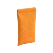 Dengmore Sunglass Case Portable Squeeze Top Leather Glasses Case Anti-scratch Eyeglass Pouch Glasses Bag for Women Men Sunglass Organizer